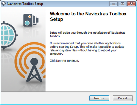 Installing Naviextras Toolbox